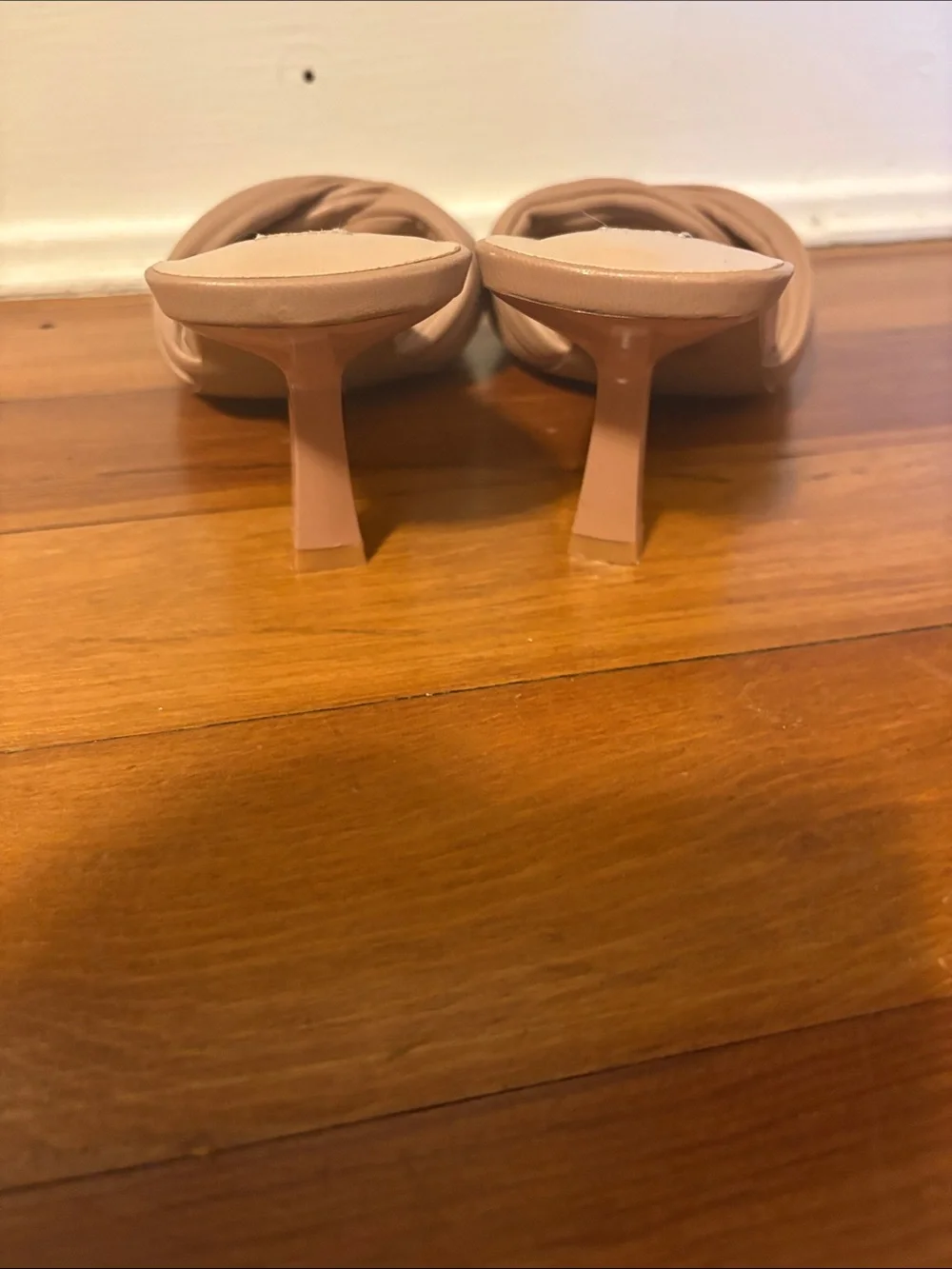 Steve Madden Taupe Braided Strap Kitten Heel Mules Size 9 - Picture 3 of 7